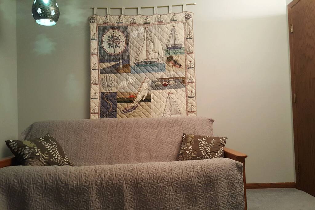 Futon bedroom available for your use.