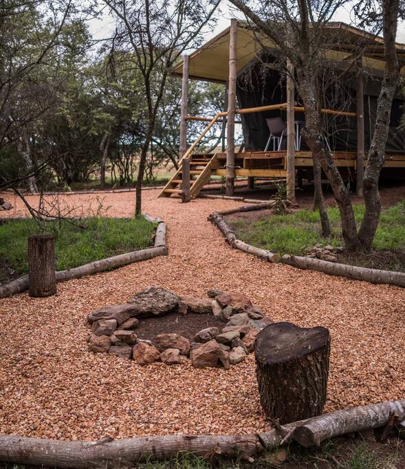 Fire place - Duiker Family Safari Tent