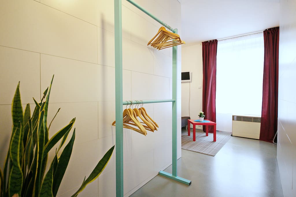 living room and bed room