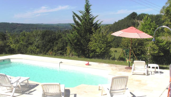 Herz-schwarz-perigord, Steinhaus In Der Nähe Von Sarlat, Ruhiger Und Entspannenden Pool - Dordogne
