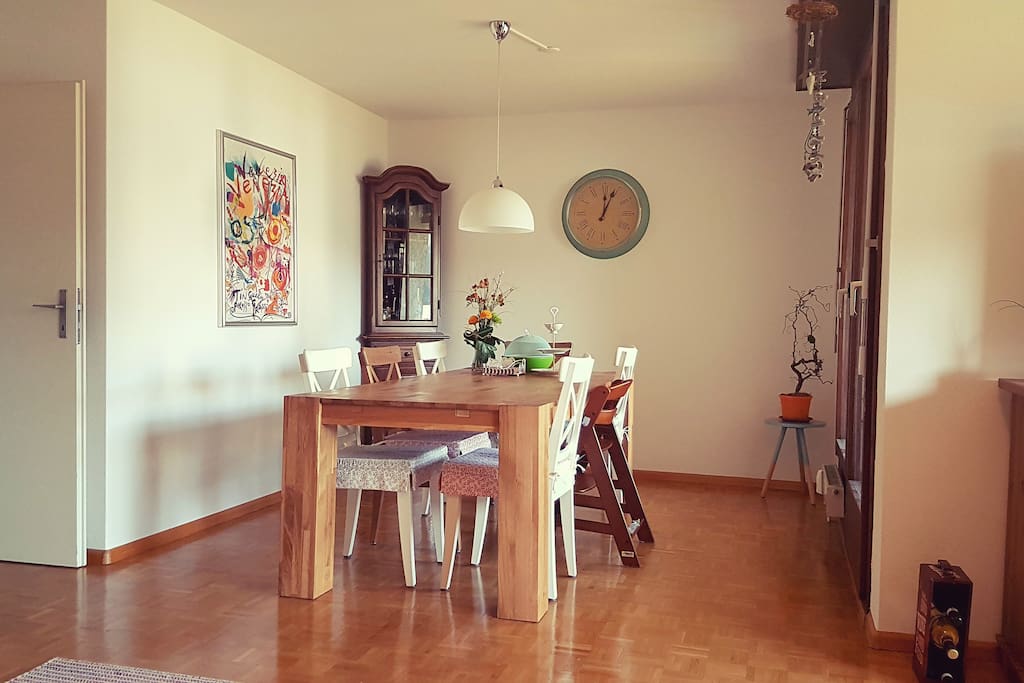 living room, dining area