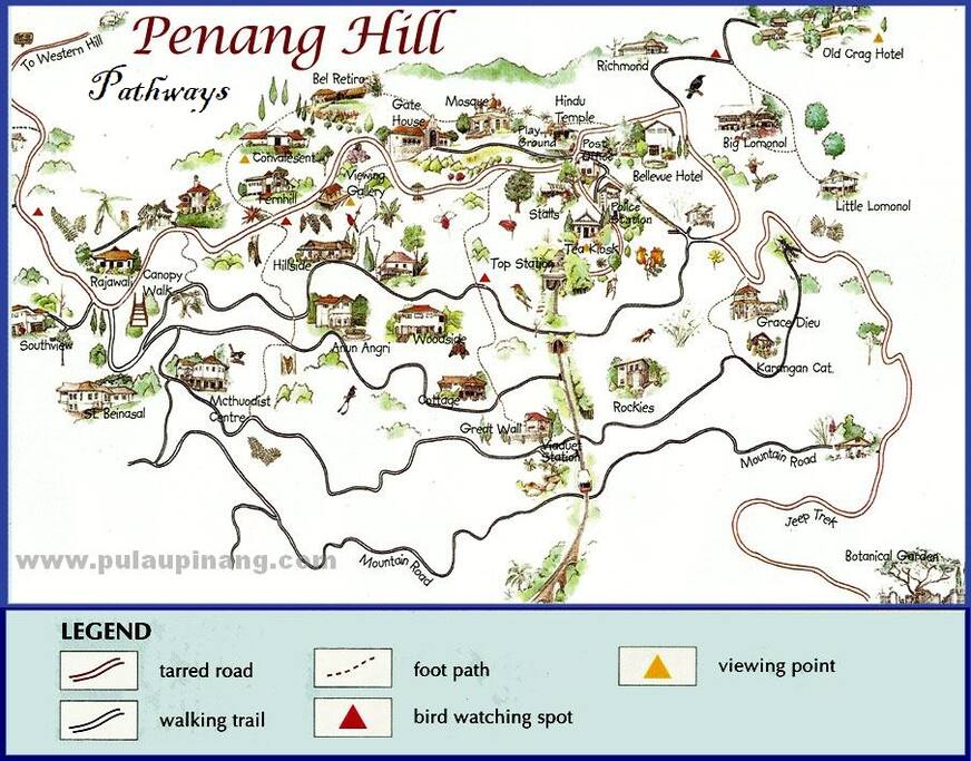 Paths on Penang Hill