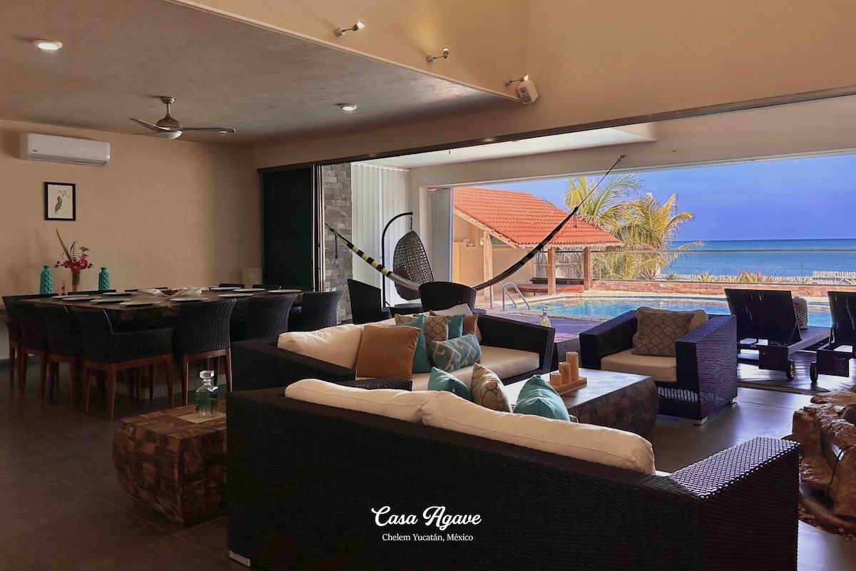 Anuncio de Airbnb popular: ~Casa Agave~ Oceanfront en Chelem