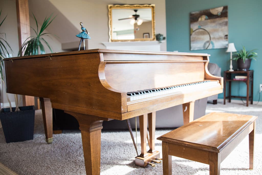 Play a tune on the grand piano