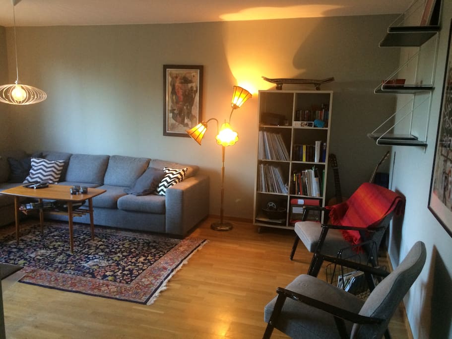 Skön soffa att sova i ifall man vill vara fler än två gäster.