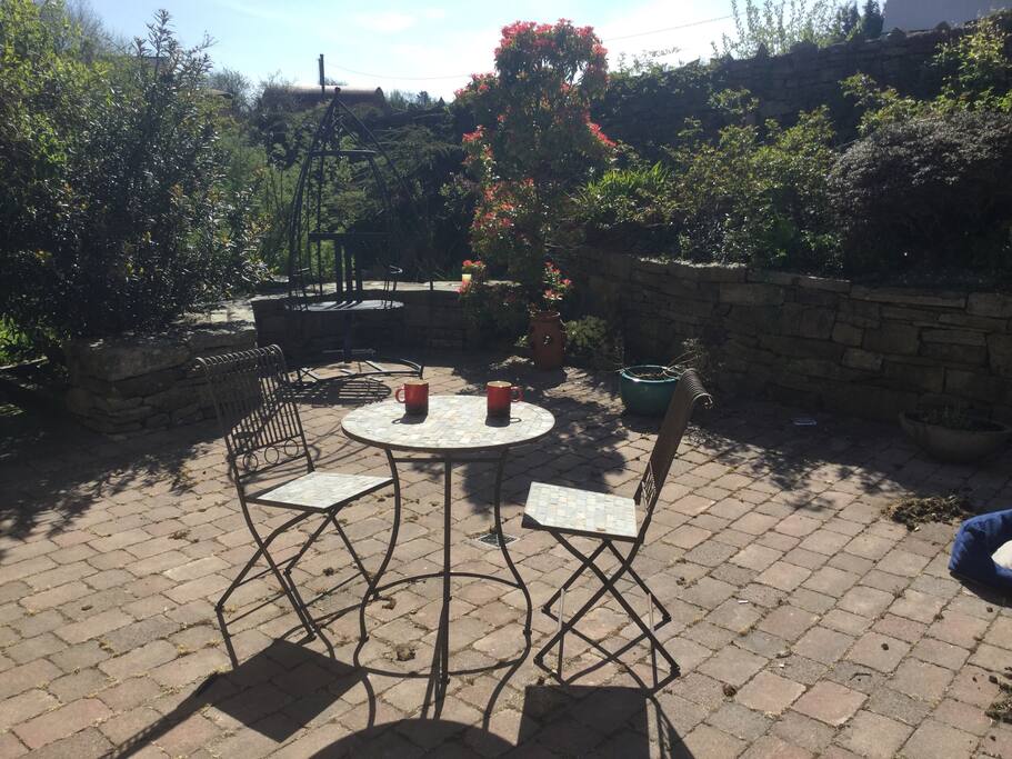 Guests can relax in the quiet peaceful garden