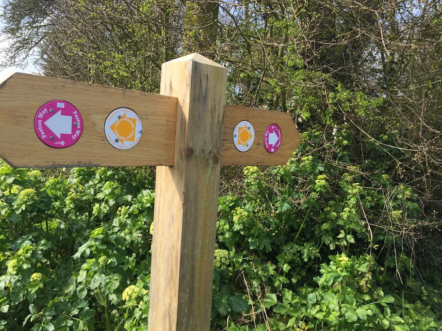 The Paston Way can be joined near the Church in Knapton