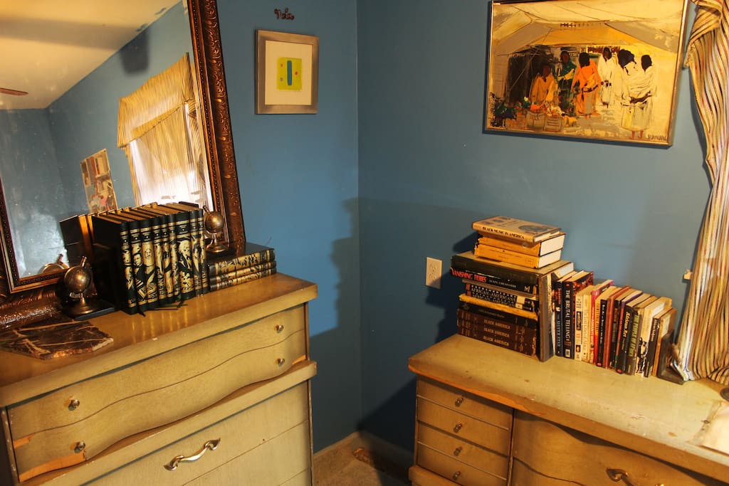 Bedroom 1. Blue Room with Full Size Futon.