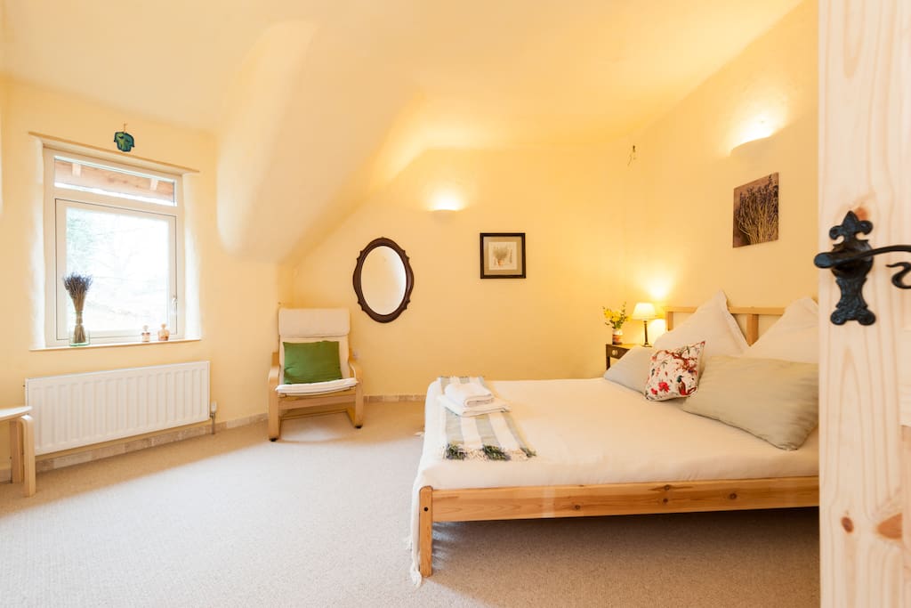 The room you'll be staying in - clean, airy and cosy.
