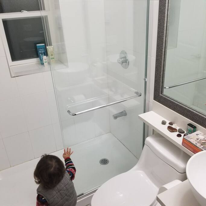 Private bathroom and shower