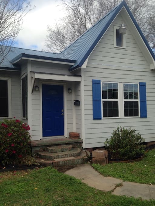The front of the home
