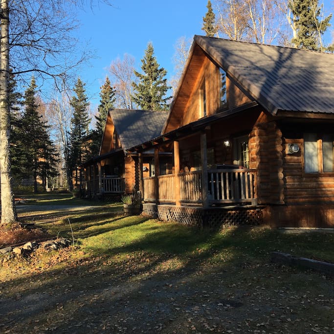 There are several Cabins on the property.