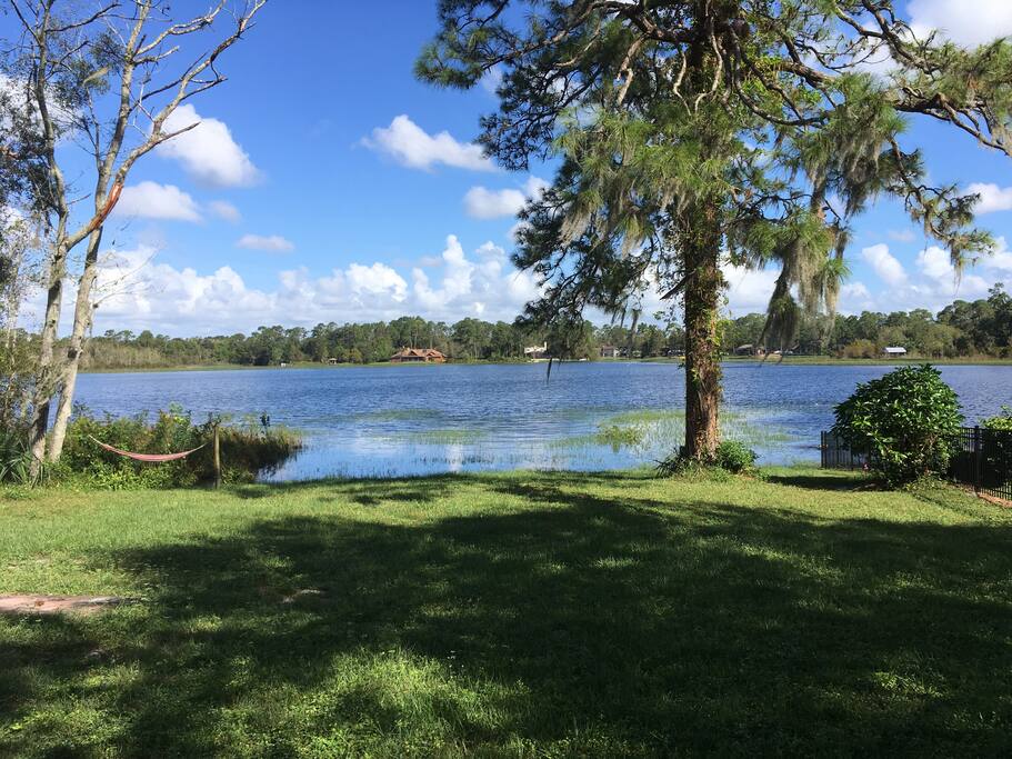 Lake view from the patio
