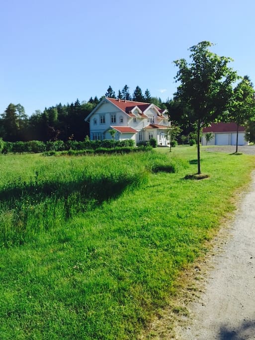 The house is located privately without any neighbors close by