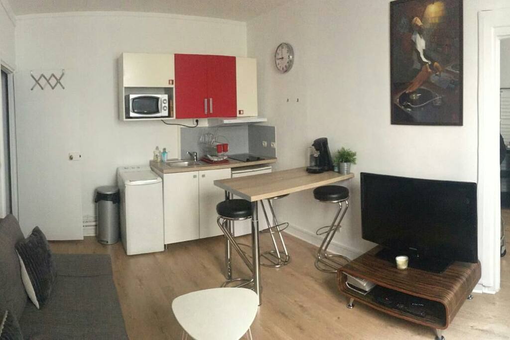 salon et cuisine