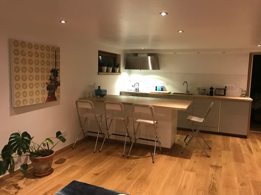 Fully equipped kitchen area