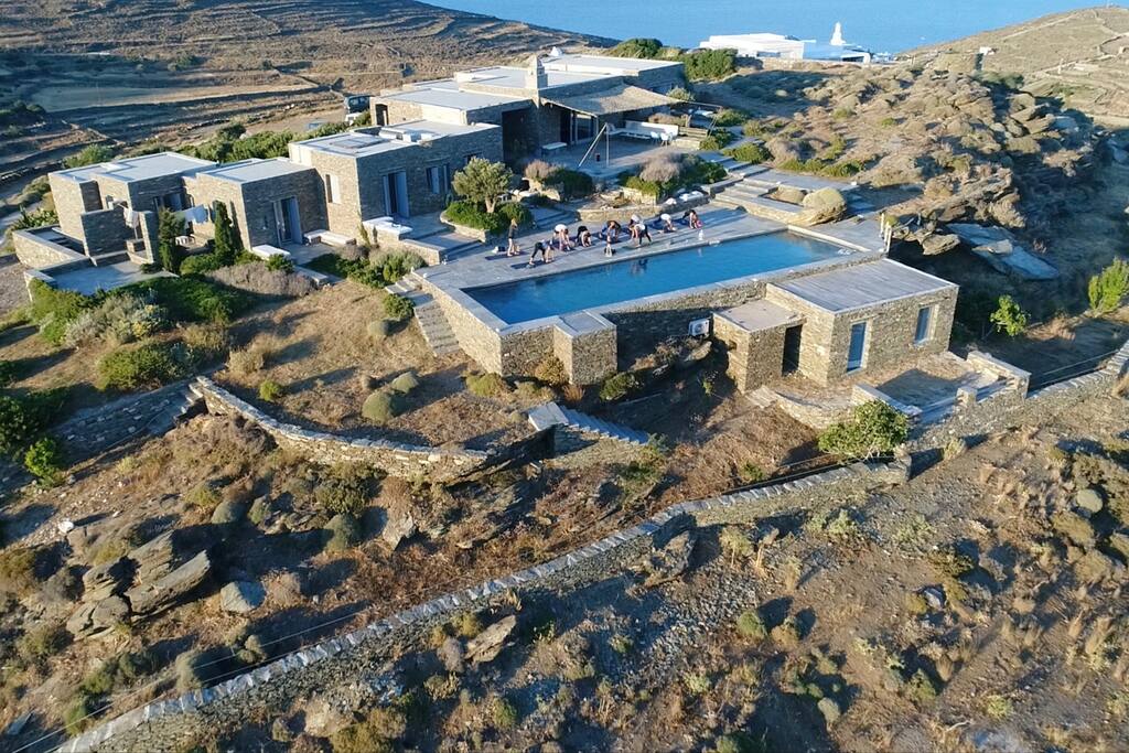 Sky view on the villa