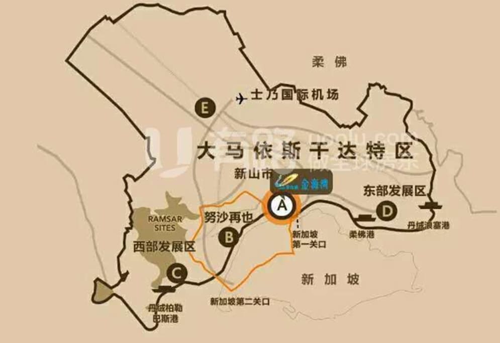 新山,距离新加坡最近的城市。作为马来西亚第二大城市,新山无疑是马来西亚投资的重要选择之一,尤其是依斯干达经济特区的建立对经济发展将起到十分重要的作用。人们喜欢用十年前的深圳与香港的关系来形容现在的新山与新加坡的关系,是有一定道理的。。