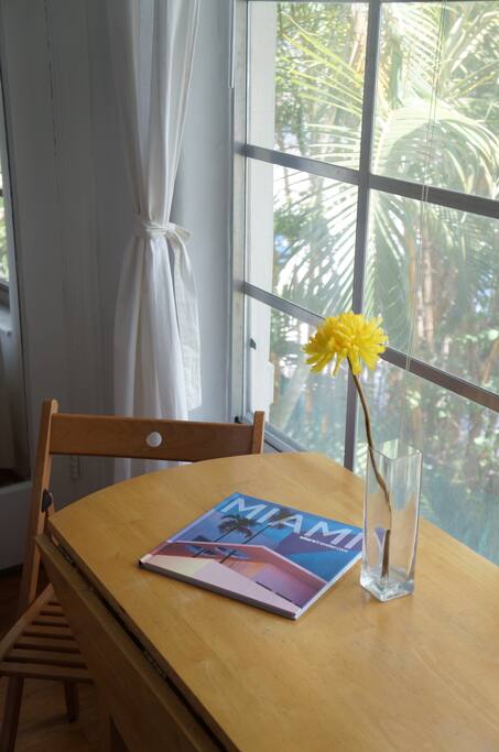 Enjoy the view to our garden!