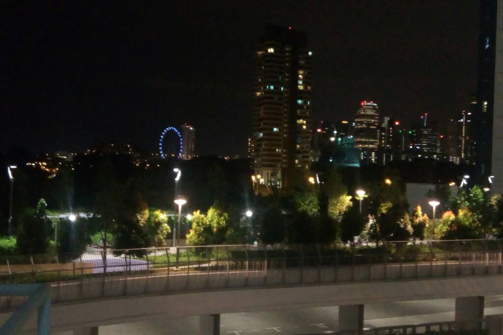 Night view from the apartment