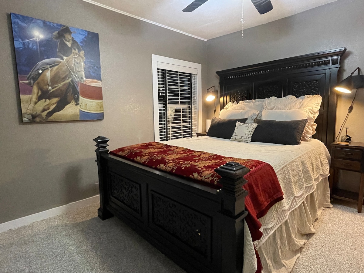 Master Bedroom with walk in closet and private bath room 