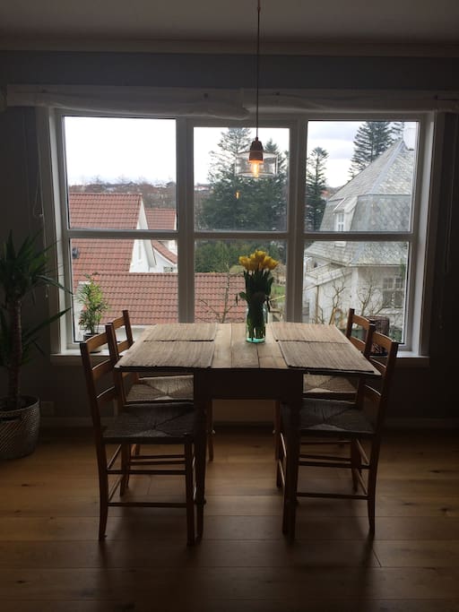 Dining table by the window