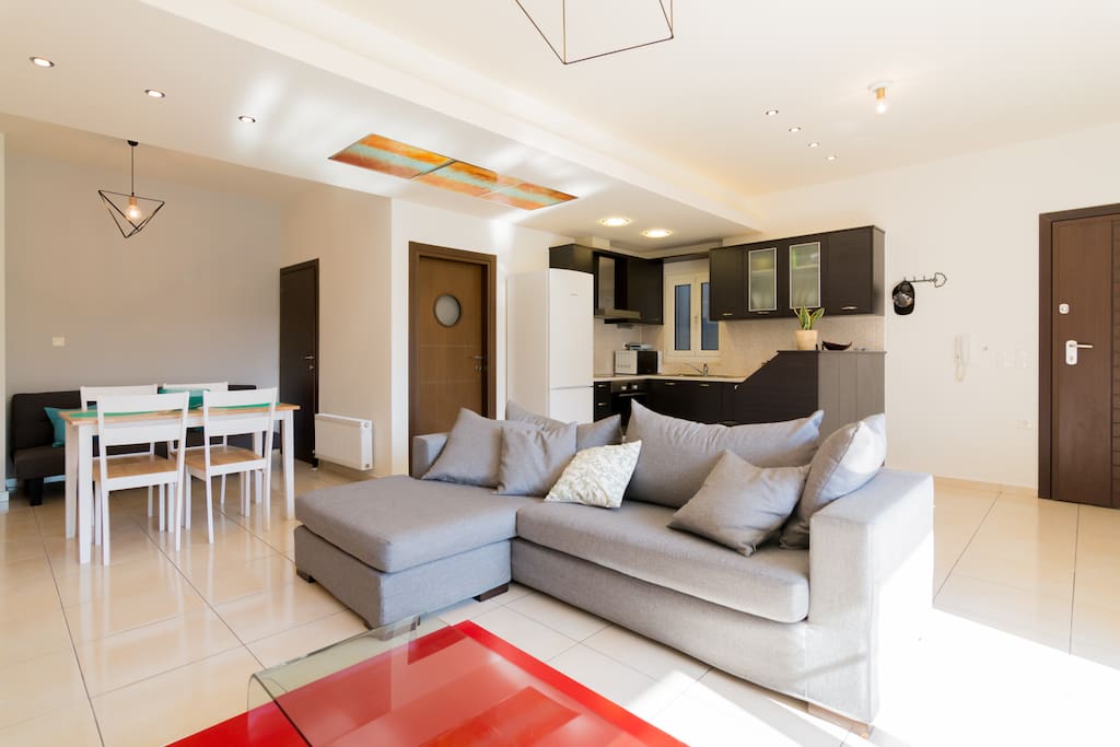 Big sofa in living room