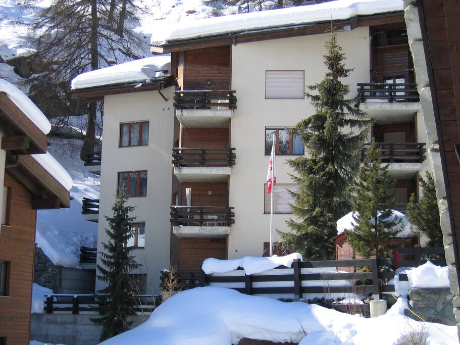 Haus Boden im Winter