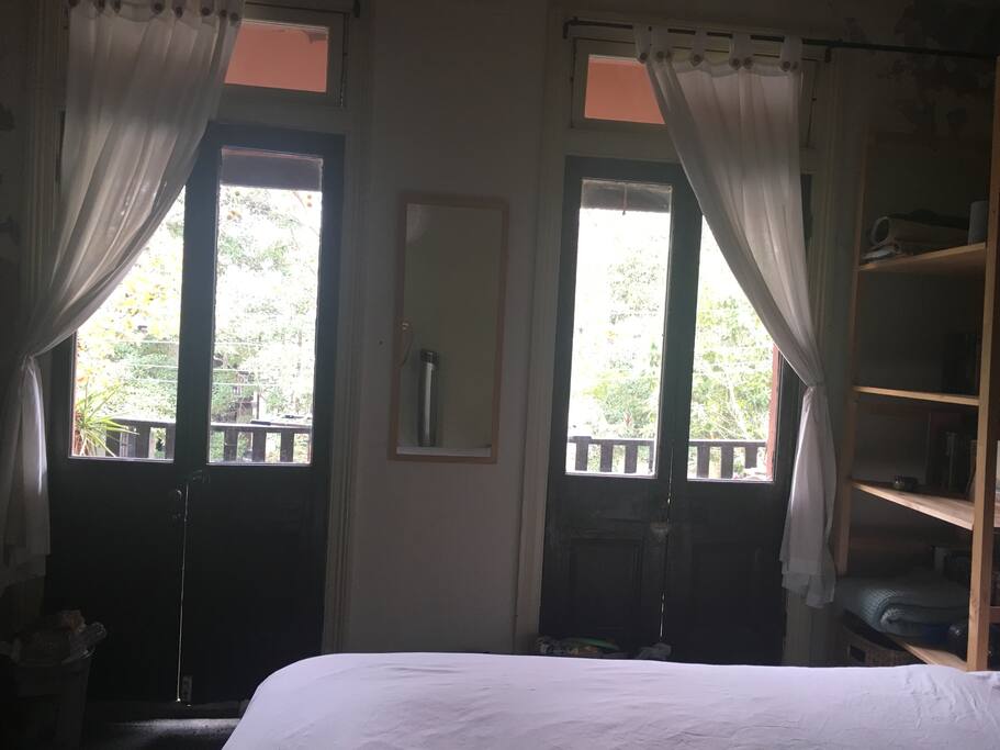 Double doors out to balcony