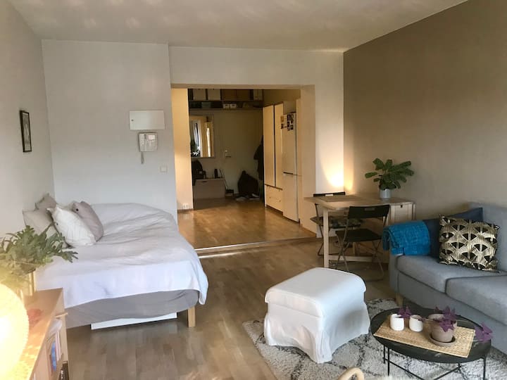 Cama en el salón