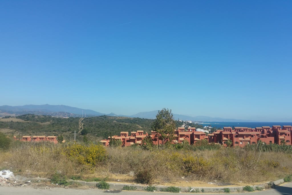 Clear blue skies coupled with beautiful weather.