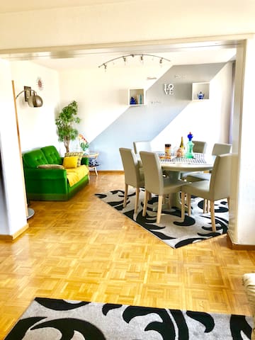 Magnificent view of the lake and the mountains