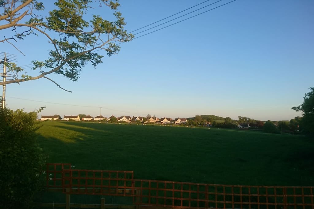Views from the garden across the fields