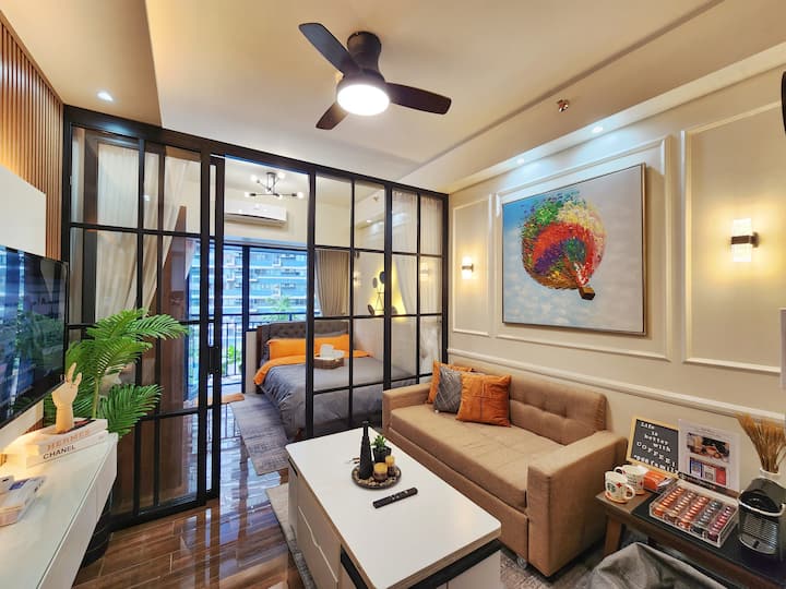 Modern 1br W/balcony Pool Facing+netflix In Makati - Manila