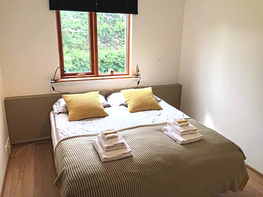 Bedroom B - singles together - electric beds