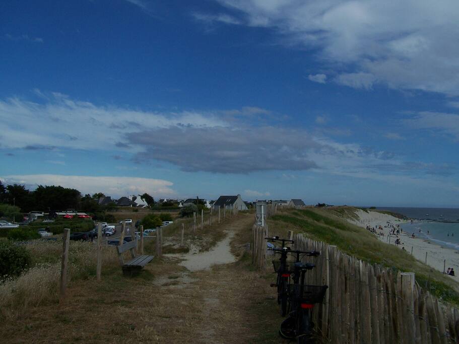 Vue de la dune et de la plage