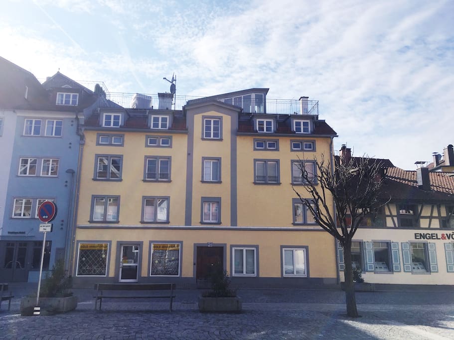 Outside of the building - holiday apartment is on the first floor