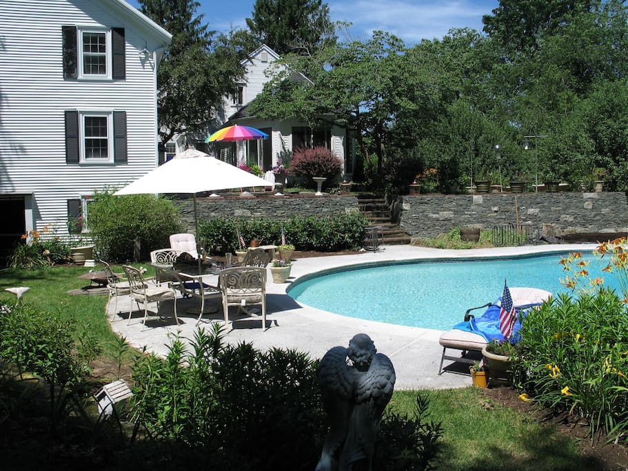 Pool View from Back Yard
