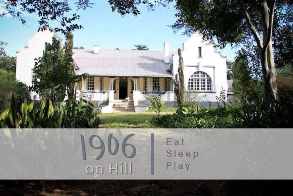 1906 on Hill B&B
Front Facade and Massive child Friend Garden for kids to ride their bicycles and to let of some steam.