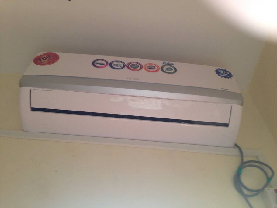 We just got a new AC. We charge a small amount for using that.