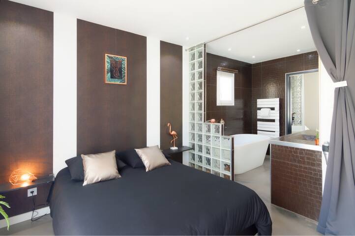 Suite familiale avec piscine proche zoo de Beauval