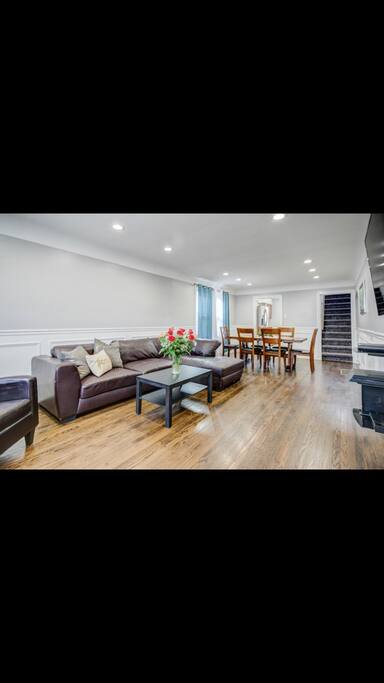 View of the first floor when you first walk in.