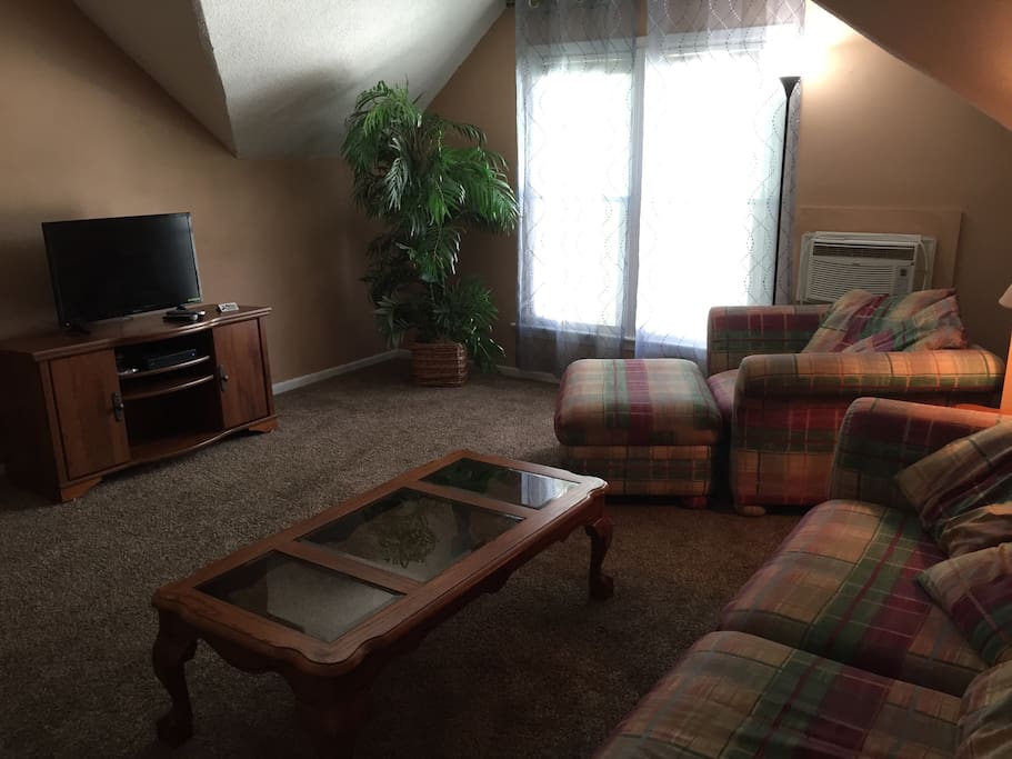 living room with TV