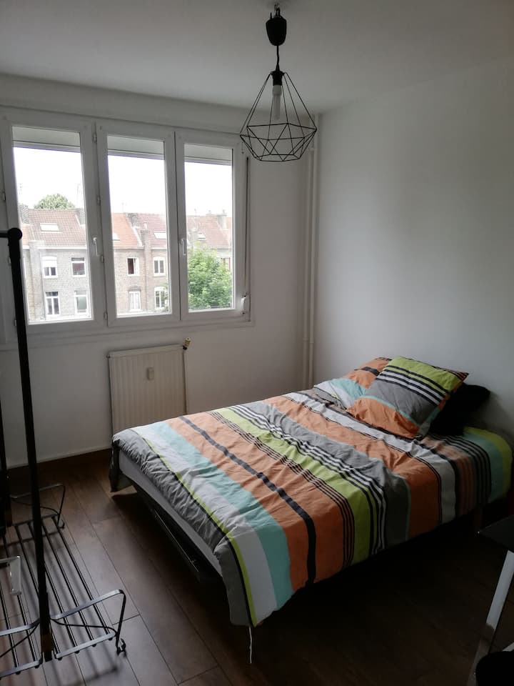Bedroom Canteleu Condominiums for Rent in Lille, HautsdeFrance