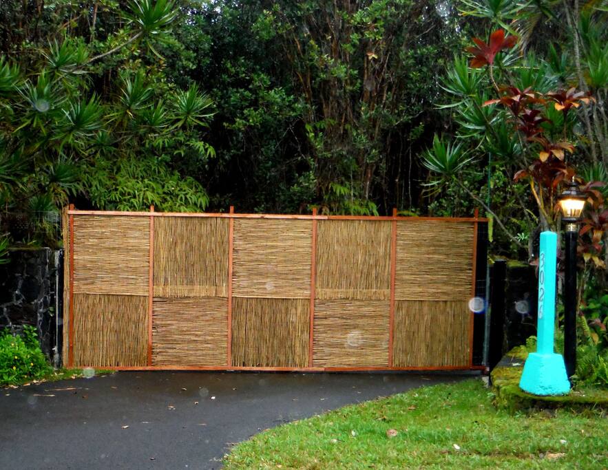 Closed and locked gate