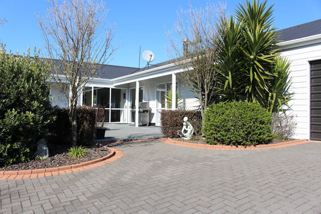 The front courtyard