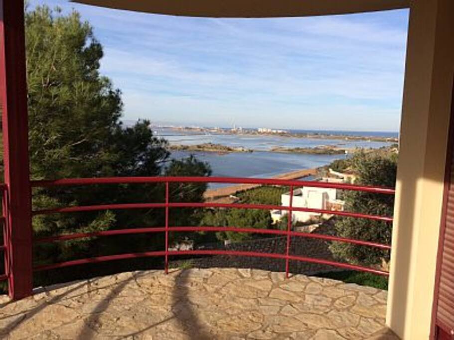 Views from terrace playroom level