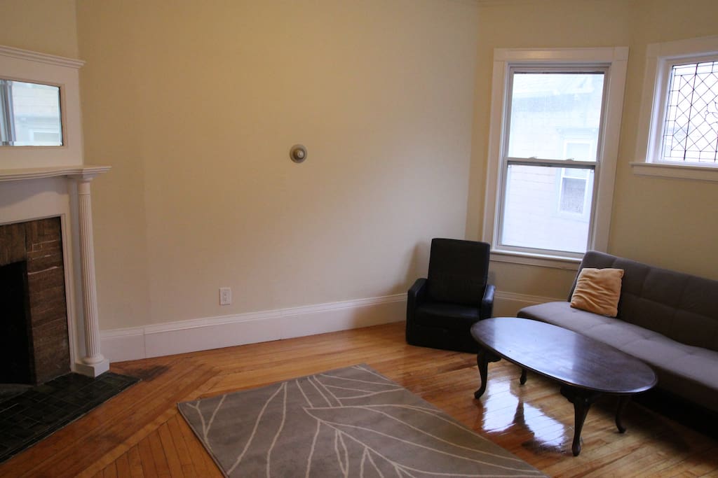 living room seen from bedroom door
