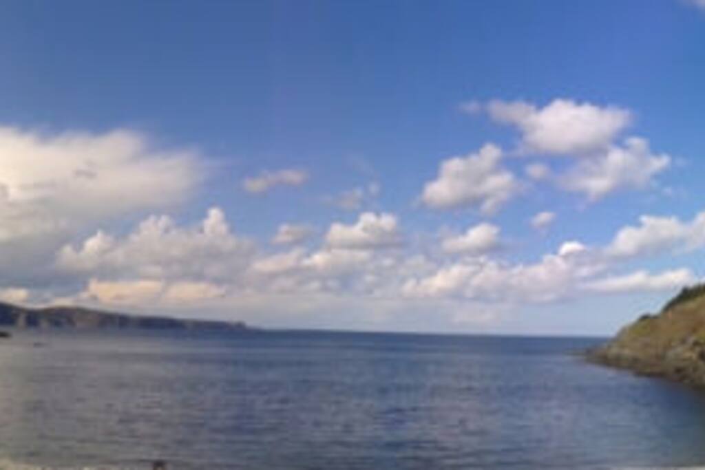 The beach is a 2-minute walk away. Perfect for your morning coffee or evening bonfire.