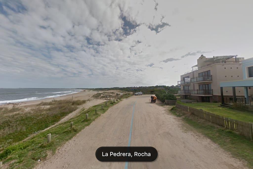 Distancia entre el departamento y la playa.